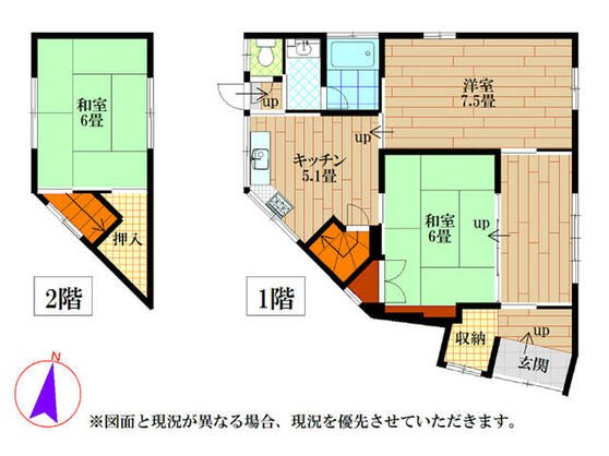 たつの市 龍野町北龍野（本竜野駅） 2階建 ３Ｋ
