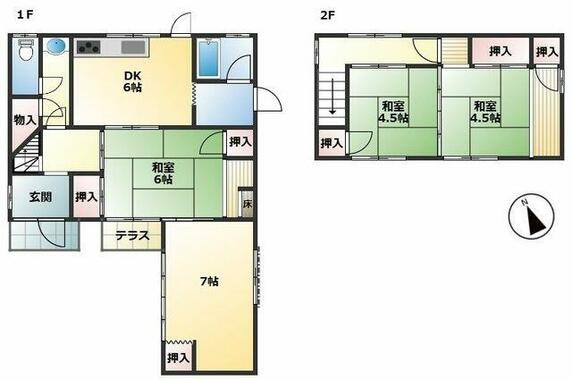 たつの市 龍野町富永（本竜野駅） 2階建 ４ＤＫ