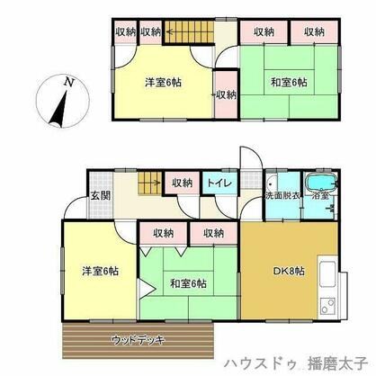 赤穂市 東有年（有年駅） 2階建 ４ＤＫ