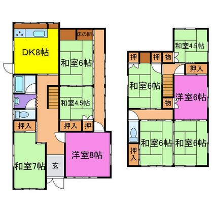 宍粟市 山崎町鹿沢（播磨新宮駅） 2階建 １０ＤＫ