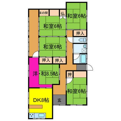 たつの市 新宮町下野田（東觜崎駅） 平屋建 ５ＤＫ
