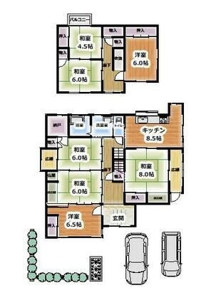 宍粟市 山崎町五十波（播磨新宮駅） 2階建 ７ＤＫ