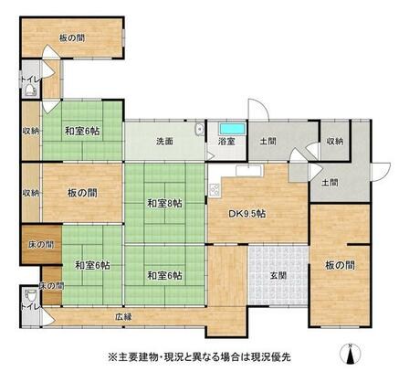 赤穂郡上郡町 栗原（上郡駅） 平屋建 ６ＤＫ